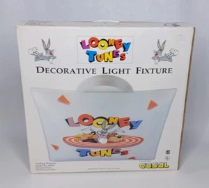 Vintage 1995 Casal Looney Tunes Decorative Light Fixture Bugs Bunny & Friends - Picture 1 of 19