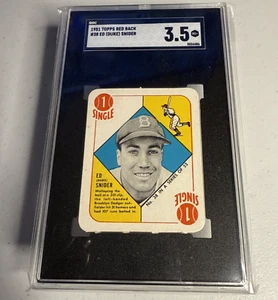 1951 Topps Red Back Duke Snider #38 SGC 3.5 "VG+" Brooklyn Dodgers HOF - Bild 1 von 11