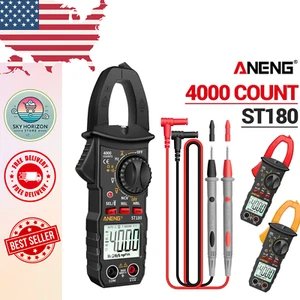Digital Clamp Multimeter Clamp Meter 4000 Counts AC/DC Volt Amp Ohmmeter Tester - Picture 1 of 18