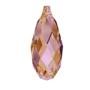Briolette pendant 6010 swarovski® crystal astral pink 11x5.5mm - Picture 1 of 2