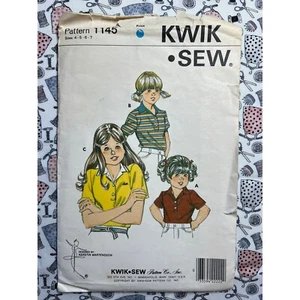Camisa Kwik Costura Patrón 1145 Niñas Talla 4-7 Corte Completo a Talla 7 - Imagen 1 de 3