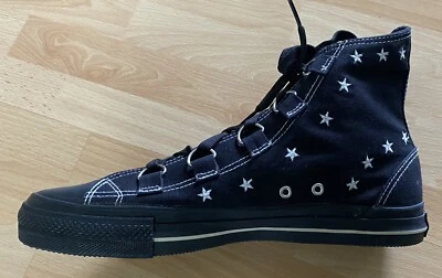 ZAPATILLAS DE LONA DEMONIA DEVIANT NEGRAS ESTRELLAS BLANCAS 43,5 EUR 10 US NUEVAS Foto 1 de 4