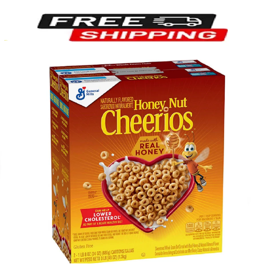 General Mills Honey Nut Cheerios Cereal 24oz