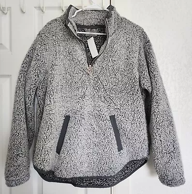 adrienne vittadini Women's Sherpa Faux Fur Pulluver Size Xl - Image 1 of 4