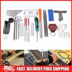 Guitar Repair Tool Kit with Carry Bag Gauge Measuring Tool Hex Wrench Set Files