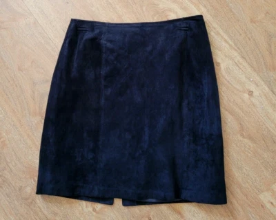 Sonoma Jean Co Black Suede Leather Skirt Women's Size 6P - Image 1 of 4