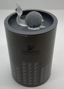 Swarovski Silber mattierte Kristall lächelnde Schnecke mit Box wird nicht mehr hergestellt - Bild 1 von 7