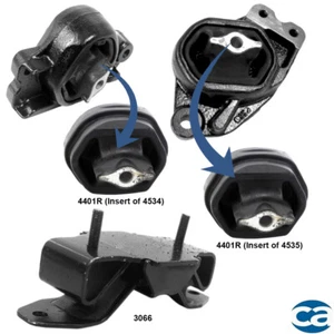 Inserto de soportes de motor y transmisión. Juego de 3 piezas de montaje para Dodge Durango 07-09 5,7 L 2x2 - Imagen 1 de 4