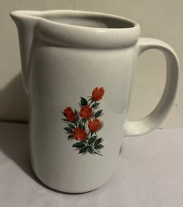 Vintage McCoy Pottery Pink Roses Design 7" Pitcher Made in USA # 1429 - Picture 1 of 8