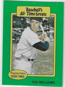 TED WILLIAMS BOSTON RED SOX 1989 HYGRADE BASEBALL CARD - Picture 1 of 2