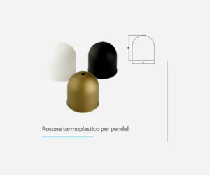 ROSONE LAMPADARIO PLASTICA BIANCO NERO ORO OTTONE COPRIFILI ROSONE LAMPADARIO - Foto 1 di 3