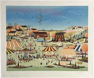 Nobou 'Nicky' Watanabe County Fair signiert limitierte Auflage Siebdruck - Bild 1 von 6