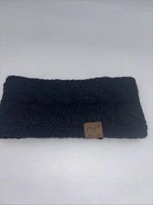 C.C Exclusive Women's Black Winter Knit Headband Fleece Lined - Picture 1 of 4