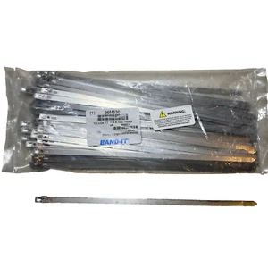 (100 Pack) Band-It AS2119 Tie-Lok Tie 1/4" x 10", 304 Stainless Steel - Picture 1 of 6
