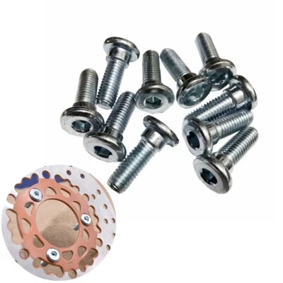 10Pcs Motorcycle M8 x 20mm Motorbike Brake Disc Rotor Mount Bolts - Image 1 of 4