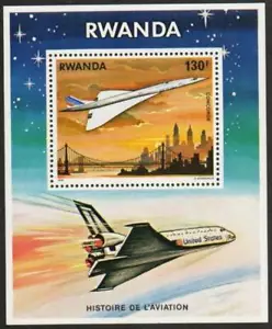 Rwanda Stamp 893 - History of Aviation - Picture 1 of 1