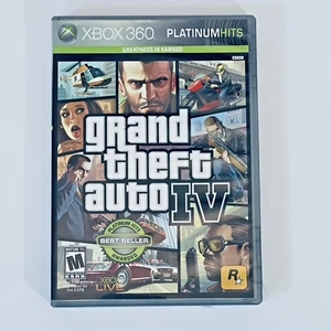 GTA IV Xbox 360 CIB Complete w/ Manual Map Tested Works Xbox One Compatible - Picture 1 of 11
