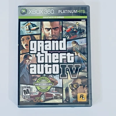 GTA IV Xbox 360 CIB Complete w/ Manual Map Tested Works Xbox One Compatible - Image 1 of 4