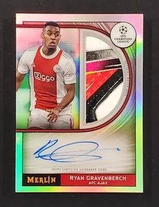 2021-22 Topps Merlin Chrome #MB-RG Ryan Gravenberch Match Ball Signatures Auto - Picture 1 of 2