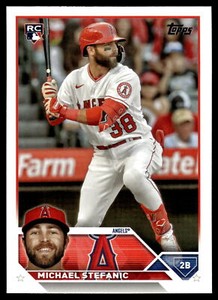 2023 Topps Update #US124 Michael Stefanic   Rookie Los Angeles Angels