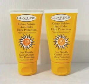 Clarins Sun Wrinkle Control Cream Ultra Protection SPF30 (2 Tube Bundle) - Picture 1 of 2