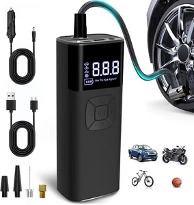 CJYGEGE Tire Inflator Portable Air Compressor Portable Air Pump for Car Tires - Picture 1 of 7