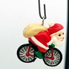 Fast Finish Hallmark Miniature Ornament 1992 Santa on Bike