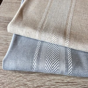 Salcombe Stripe Linen blend. 137cm wide, Price per 1/2 metre - Picture 1 of 7