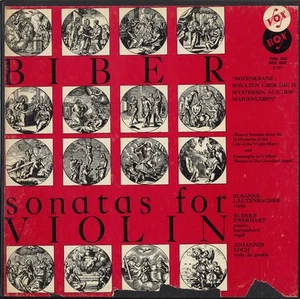 Susanne Lautenbacher "Biber: 16 Violin Sonatas" Vox SVBX-552, 3 LP Box Set - Picture 1 of 3