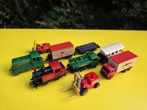 Vintage Lesney Matchbox Rail Train Carriage Engine Truck Set 1970s England - Picture 1 of 11