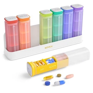 Weekly Pill Organizer 3X a Day, Detachable Pill Box 7 Day, Large 3 Times Dail... - Picture 1 of 7