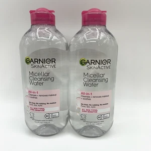 Garnier SkinActive Micellar Cleansing Water For All Skin Types 13.5 fl oz 2 Pack - Picture 1 of 5