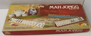 RARE Vintage 1975 Mah Jongg Beginner's Set (2604) Board Game Chinese Tiles - Picture 1 of 11