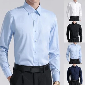 Smart Casual Men's Long Sleeve Shirt Suitable for Formal and Informal Occasions - Picture 1 of 20