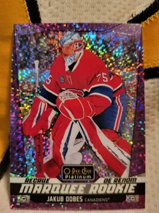 Jakub Dobes Violet Pixels RC 144/299. Montreal Canadiens. 24 25 Opc Platinum Hky - Bild 1 von 3