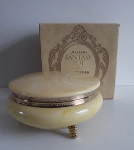 Shiseido Vintage Fantasy Body Powder Tocador Bowl con Caja Puff Nuevo y Sin Usar - Imagen 1 de 9