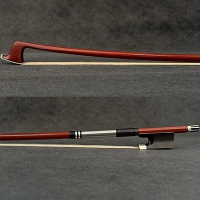 E.SARTORY Copy Master Pernambuco Violin Bow 4/4 Ebony Special No eye Silver 60g - Image 1 of 4