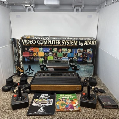 Atari 2600 Heavy Sixer Console In Box Chess Piece Box Tested Works Bundle - Image 1 of 4