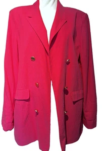 NEXT blazer/VISCOSE/LINEN/ fuchsia 44/16-18(bust 118-122cm) - Picture 1 of 13