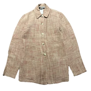 Emporio Armani Long Sleeve Button Down Linen Viscose Blazer Jacket Size 38 - Picture 1 of 7