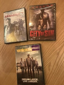 Sealed DVD Lot – City of Sin, Assassin X, Entourage Movie Promo – Action Crime - Imagen 1 de 1