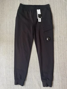 CP Company Lens Jogging Bottoms - Mens UK Medium - Total Eclipse £210 RRP! - Picture 1 of 8