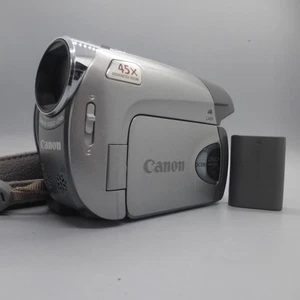 Canon DC330 Handheld DVD-RW Camcorder Silver Tested With Battery - Picture 1 of 9