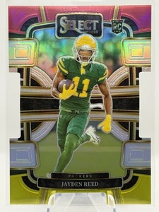 Troquelados Panini Select #38 Jayden Reed Prizms rojo y amarillo 2023 - Imagen 1 de 2
