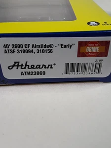 Athearn #23869 Spur N "ATSF" 2600 40' CF Airslide Hopper 2 Stück - Bild 1 von 8