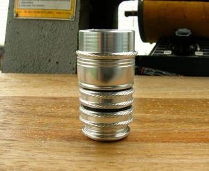 Lemke Concepts - LCR5 Up Lock Reel Seat Hardware - Nickle Anodized - .705 size - Picture 1 of 2