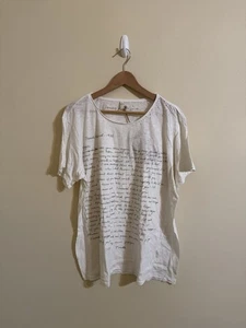 Magnolia Pearl Neu Frida O’Keefe Letter Tee Shirt Distressed True OS Rare - Bild 1 von 7