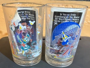 Lote de 2 vasos McDonalds Walt Disney World Remember The Magic 25 aniversario - Imagen 1 de 5