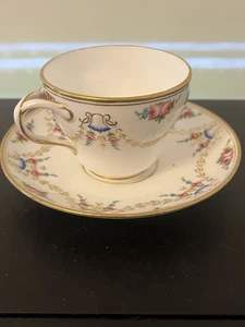 Very fine antique Minton hand painted cup and saucer. C1860 - Picture 1 of 9