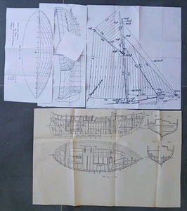 Bauplan Hollänsches Frachtsegelschiff 1:80 Gebraucht - Bild 1 von 2